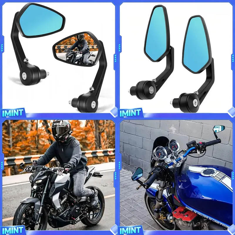 Decorative Mirror - Motorrad-Spiegel 7/8 Zoll Lenkerendenspiegel Universal-Rückspiegel Motorrad-Weihnachtsdekoration