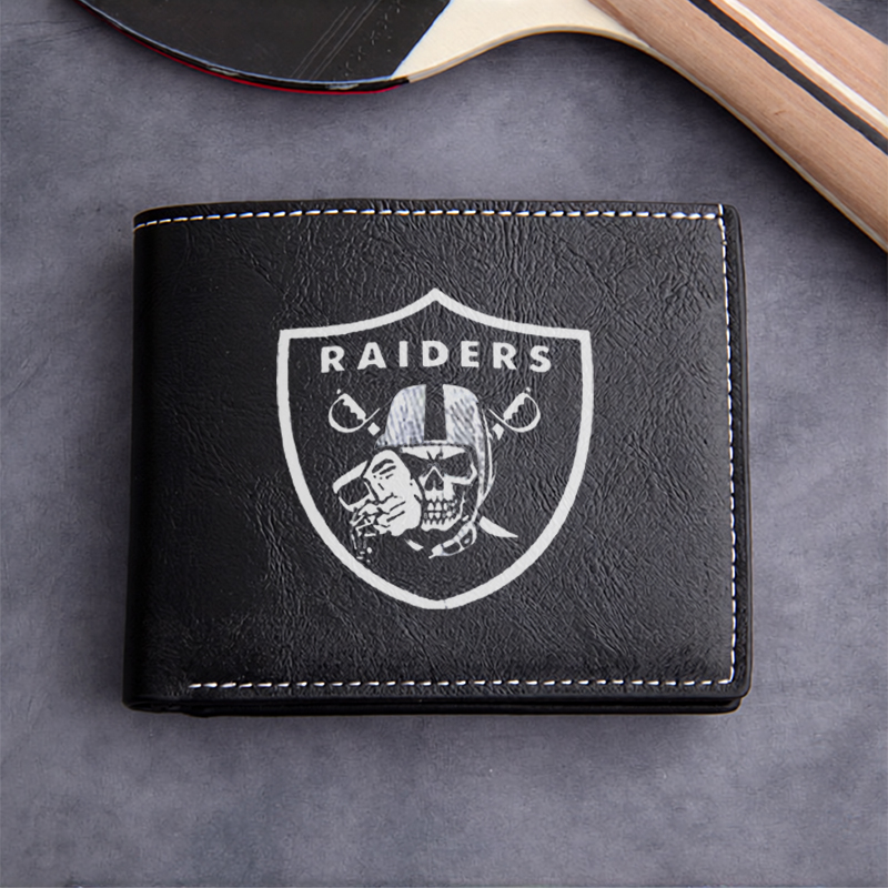 Interior Design High End - RAIDERS LOGO Geprägte PU-Leder Geldbörse für