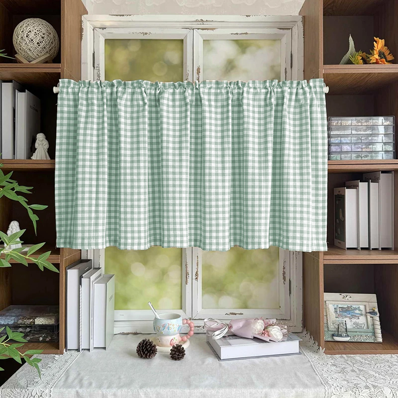 Kurzer Vorhang aus kariertem S – Interior Design Living Room Bewertung und Preis