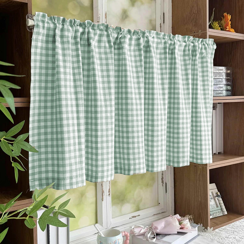 Kurzer Vorhang aus kariertem S – Interior Design Living Room Bewertung und Preis