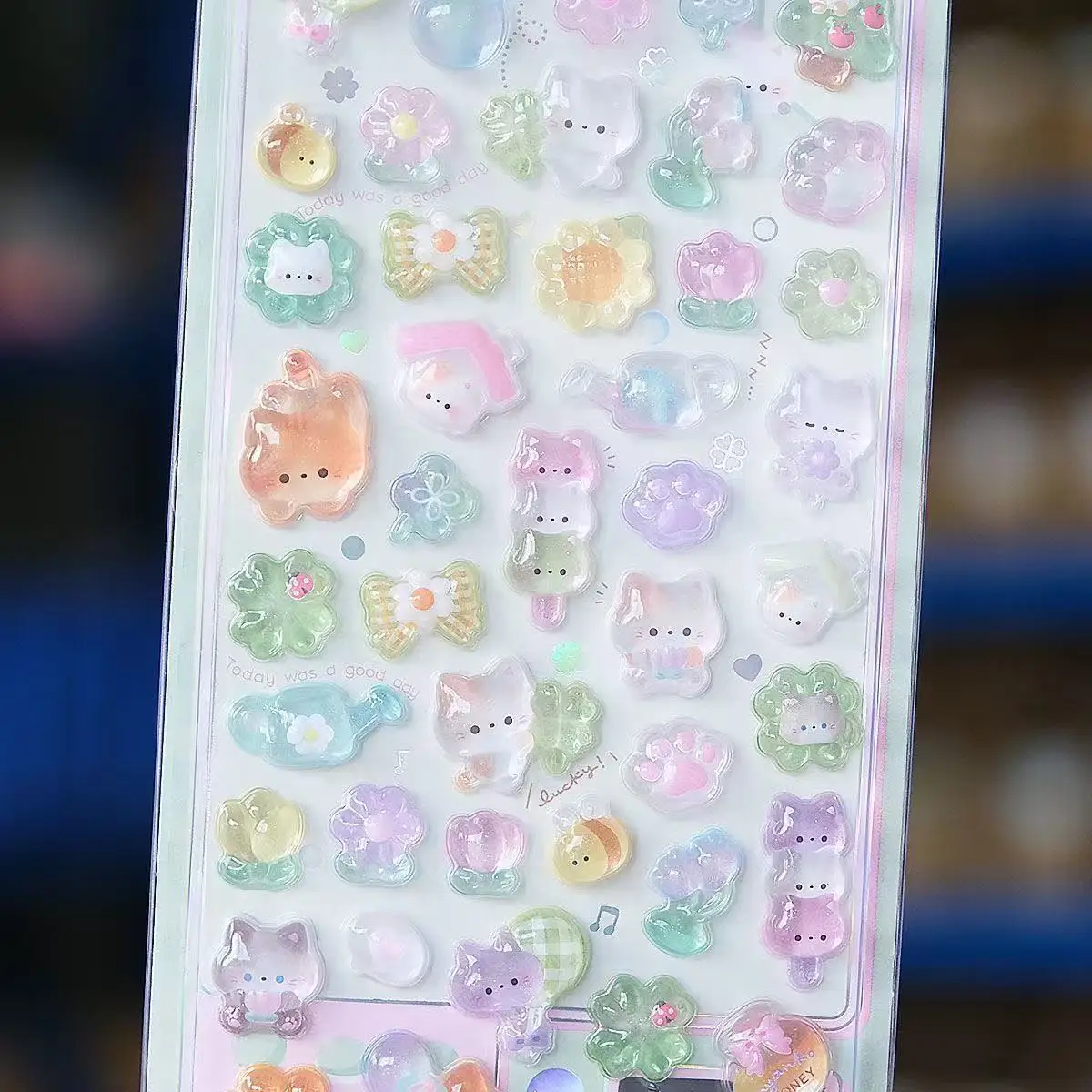 2027 Kawaii 3D Jelly Resin Auf – Wall Sticker Bewertung und Preis