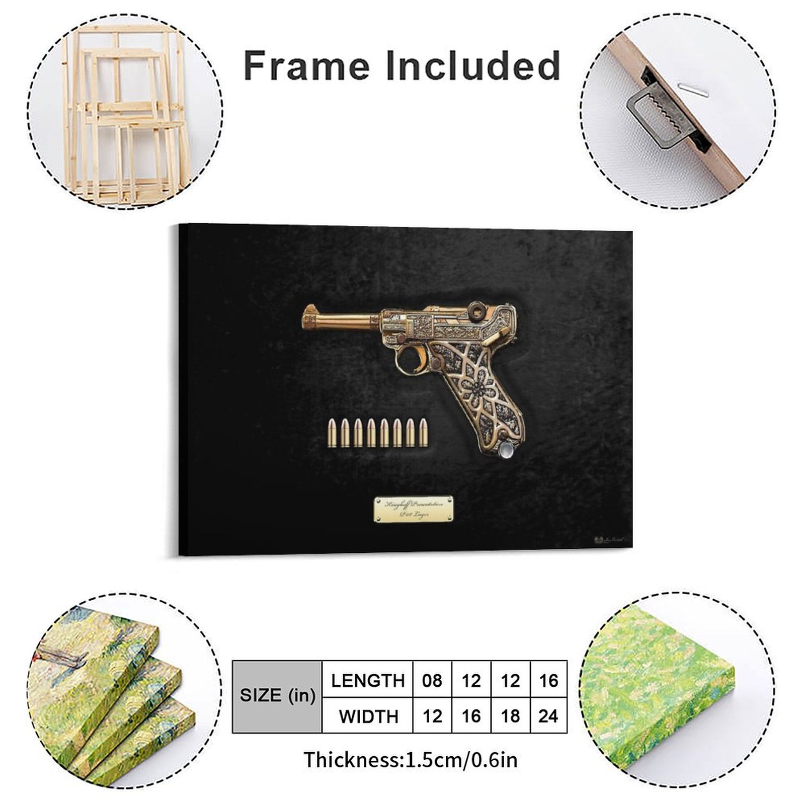 1904 Luger Pistole Schusswaffe – Decorative Mirror Bewertung und Preis