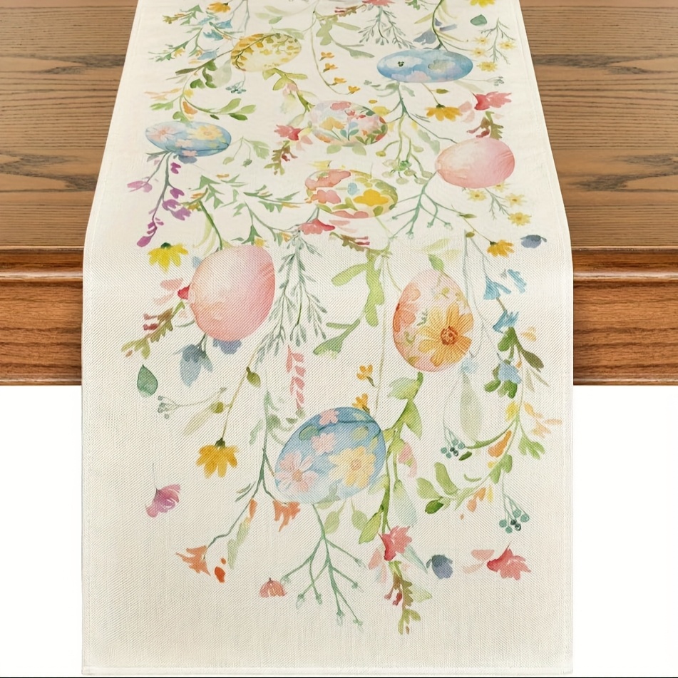 1-teiliger Oster-Aquarell-Tisc – Table Runner Bewertung und Preis