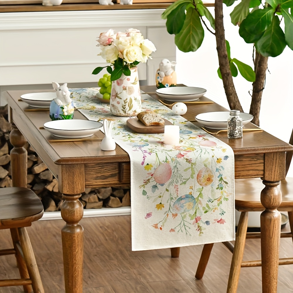 1-teiliger Oster-Aquarell-Tisc – Table Runner Bewertung und Preis