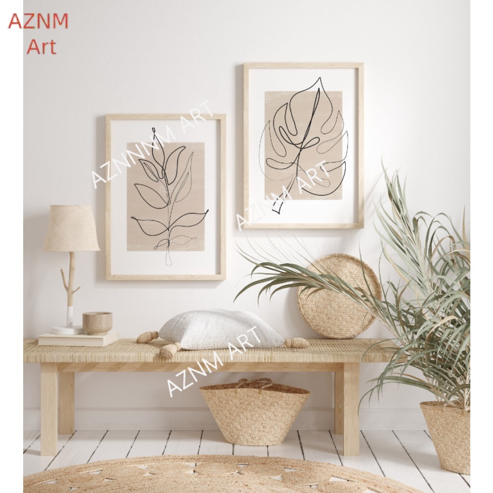 1/2-teiliges Botanical Line Ar – Abstract Canvas Set Bewertung und Preis