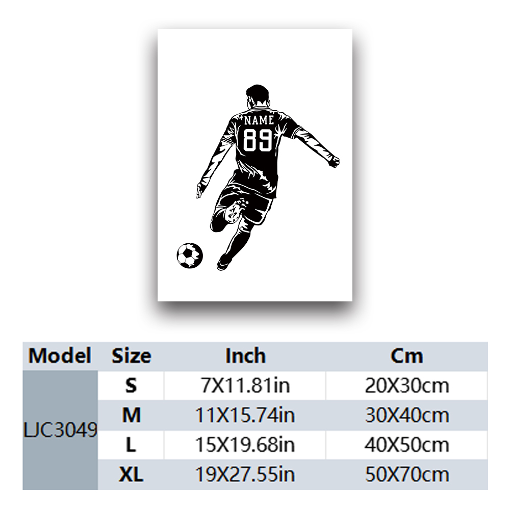 1PC Fußballspieler Anpassbare  – Picture Frame Bewertung und Preis
