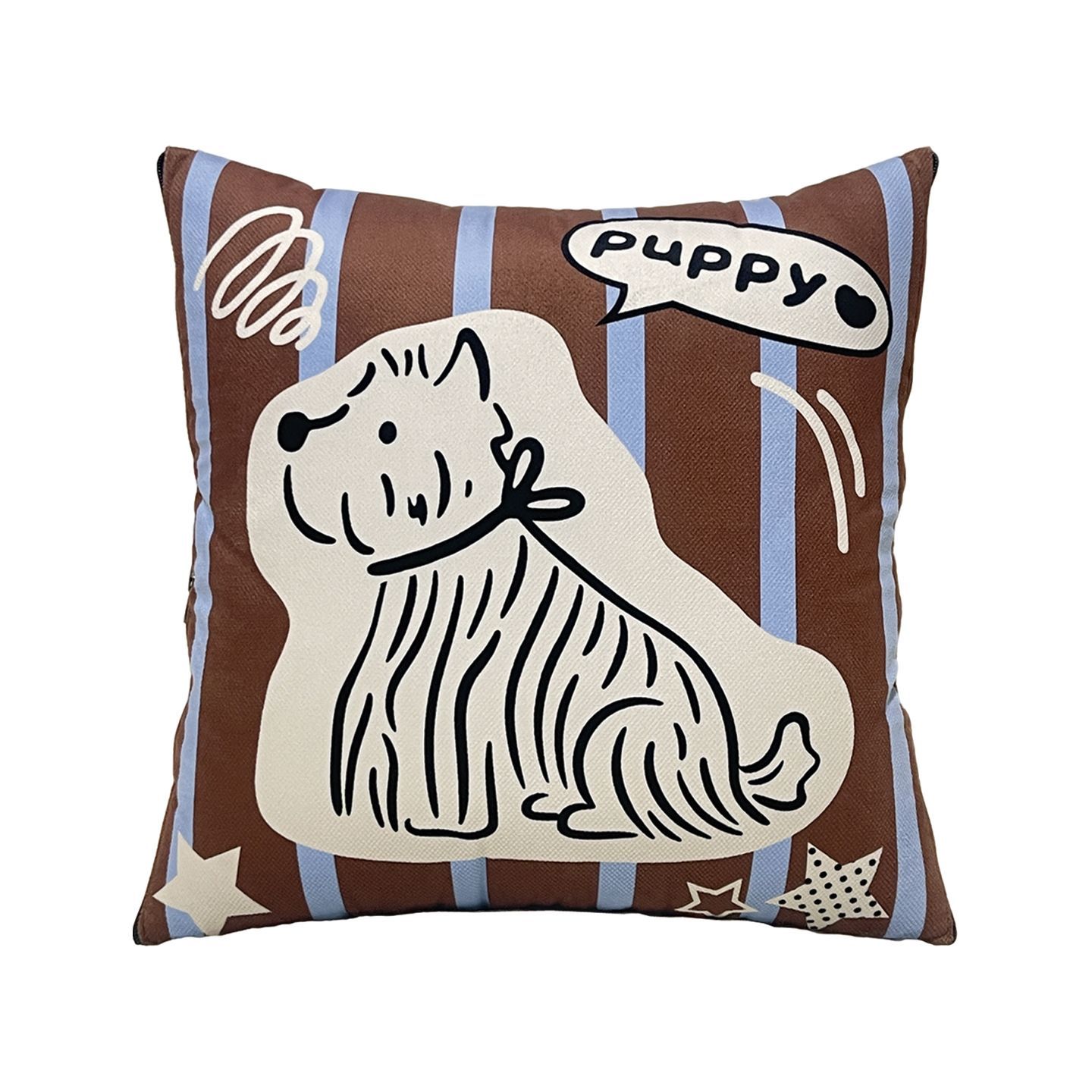 Niedliches Hundemuster Gestrei – Throw Pillow Bewertung und Preis